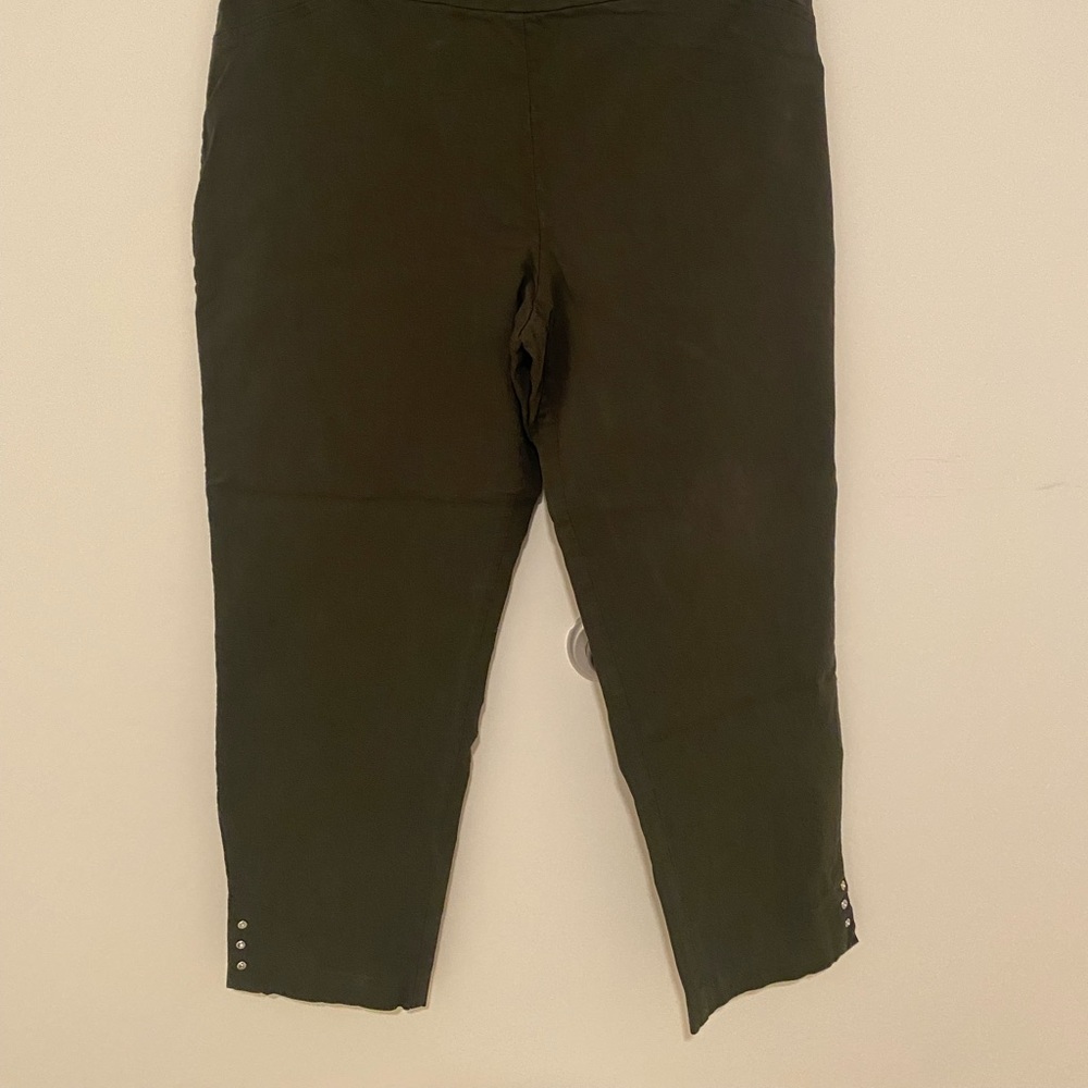 Gently worn olive green capri pants